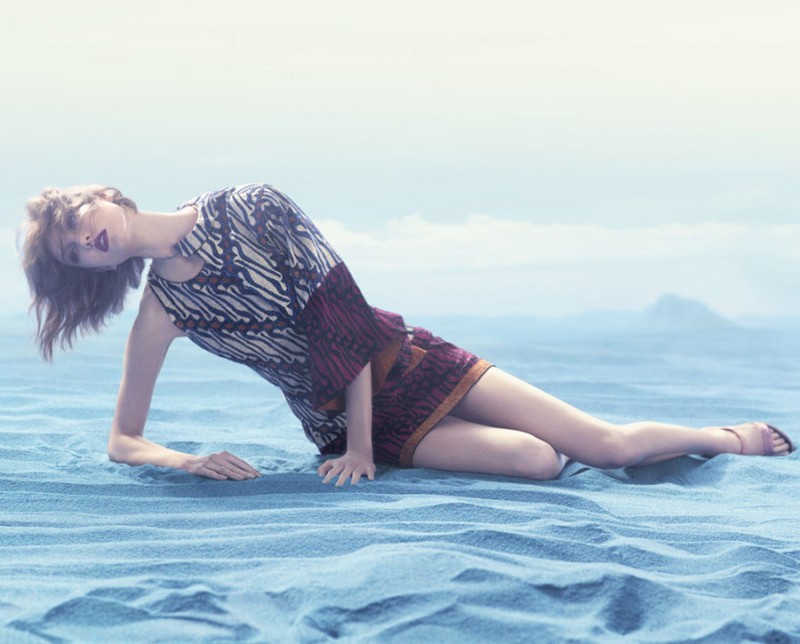 animale karlie17 800x644 Karlie Kloss Enchants in Animales Summer 2014 Campaign
