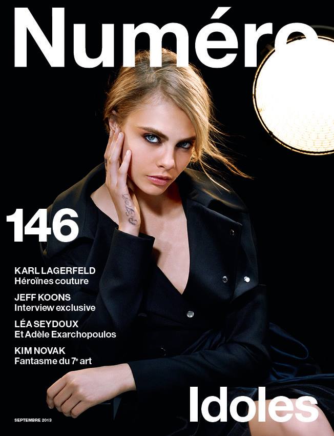 Cara Delevingne Poses for Karl Lagerfeld on Numéro #146 Cover cara karl lagerfeld cover Cara Delevingne Poses for Karl Lagerfeld on Numéro #146 Cover