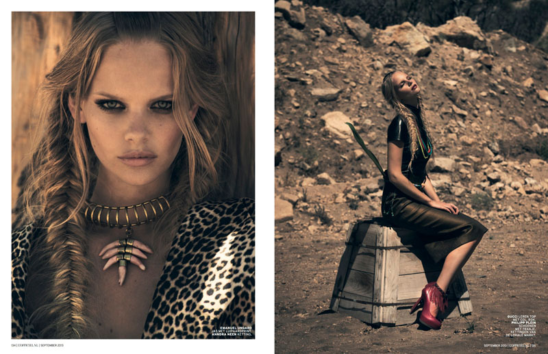 Marloes Horst Gets Wild for LOfficiel Netherlands September 2013 marloes lofficiel nl3 Marloes Horst Gets Wild for LOfficiel Netherlands September 2013