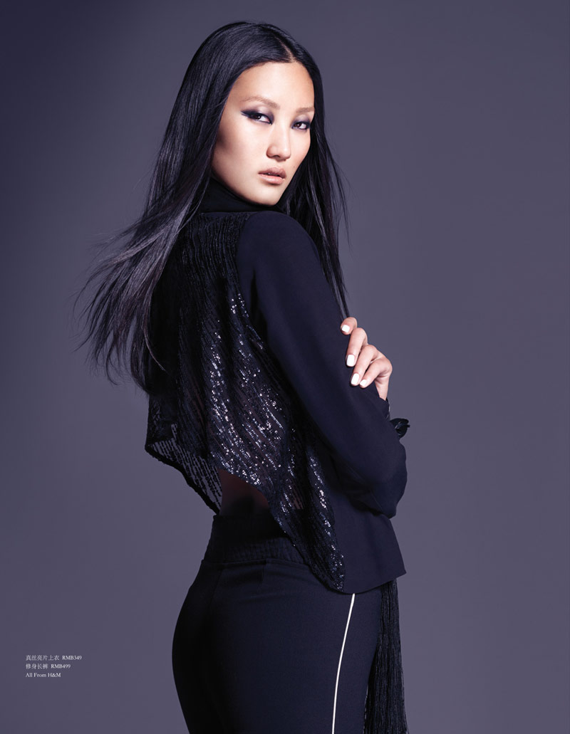 Lina Zhang Models Handm S Paris Collection In Vogue China By Stockton Johnson