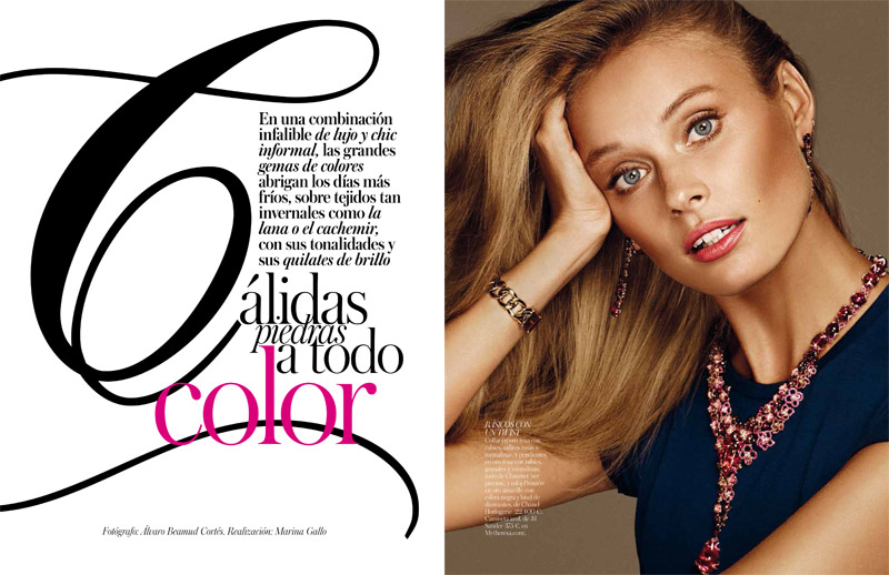 Inguna Butane Wears Colorful Gems for Vogue Joyas by Alvaro Beamud Cortes inguna butane model1 Inguna Butane Wears Colorful Gems for Vogue Joyas by Alvaro Beamud Cortes