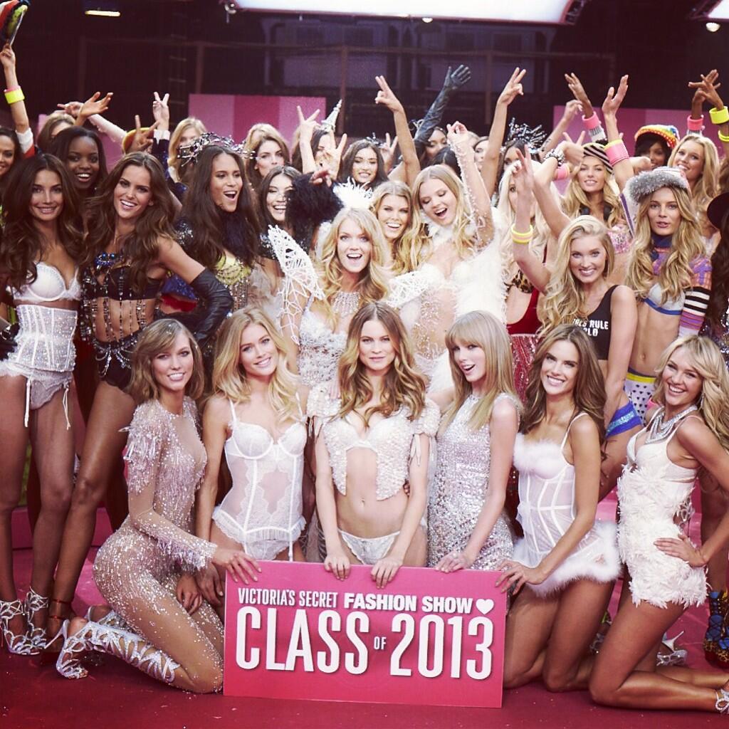 Models at 2013 Victoria's Secret Fashion Show / Courtesy of Instagram