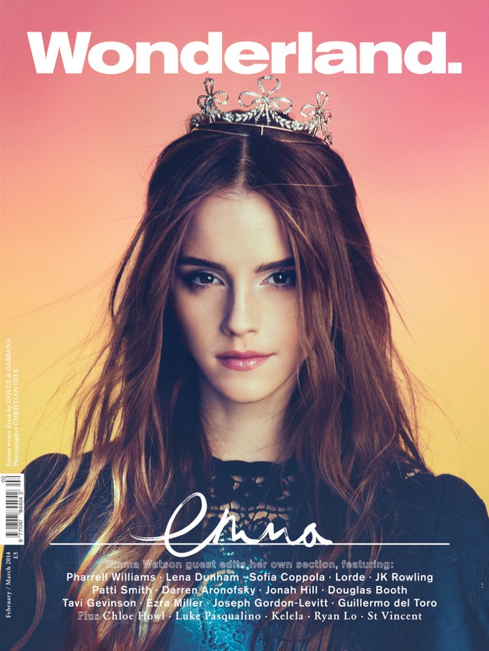 emma watson wonderland magazine1 Emma Watson Covers & Guest Edits Wonderland Magazine