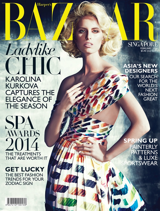 karolina bazaar shoot7 Karolina Kurkova Stars in Harpers Bazaar Singapore Shoot by Gan