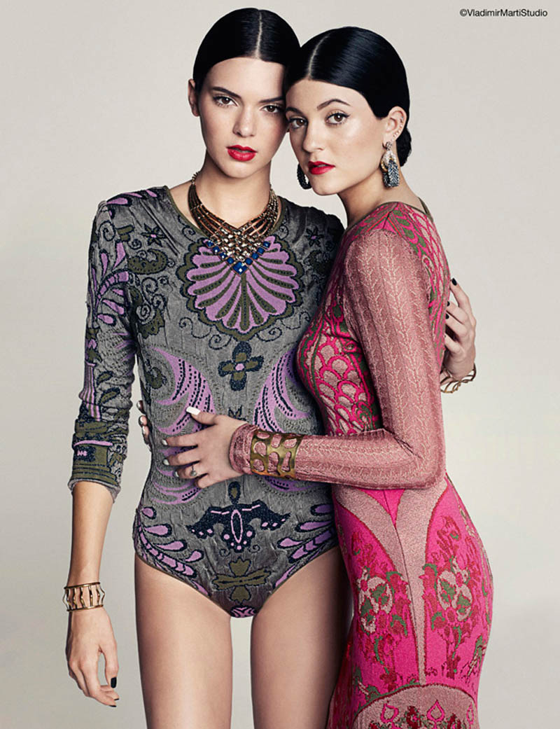 kendall kylie jenner2 Sister Act: Kendall + Kylie Jenner Pose for Marie Claire Latin America by Vladimir Marti