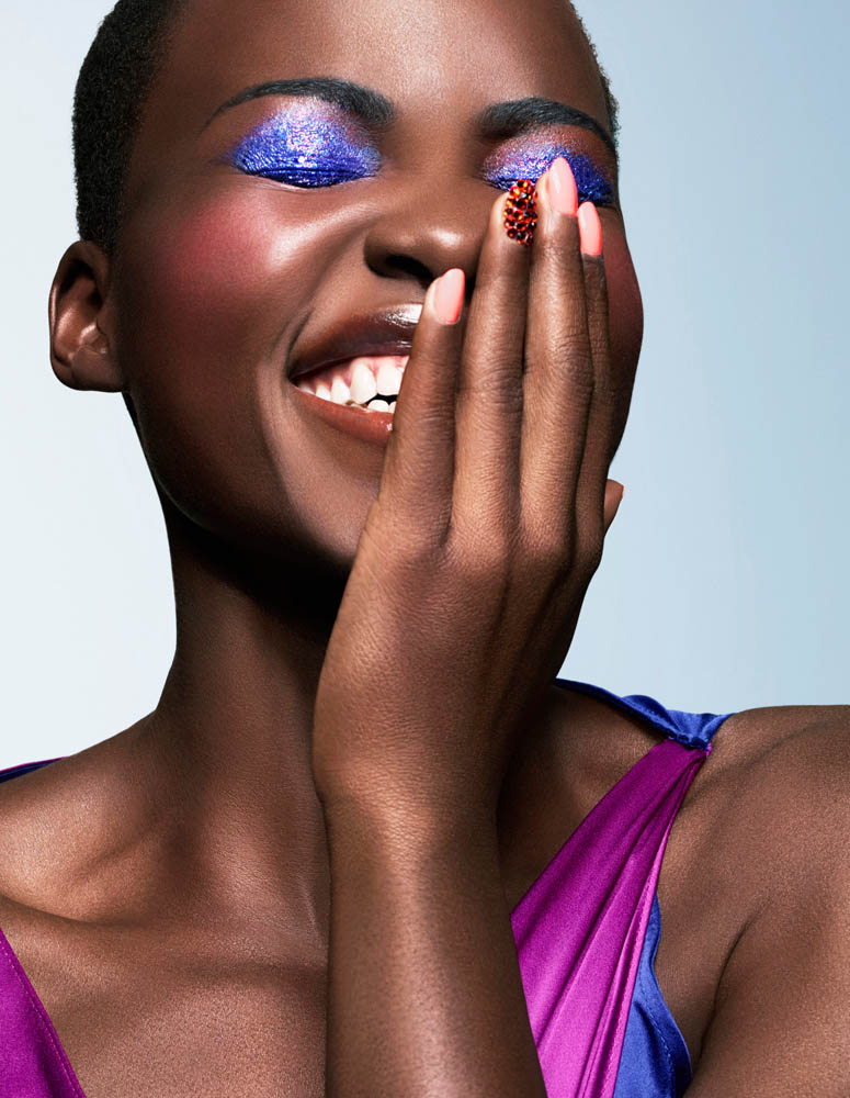 lupita nyongo makeup3 Lupita Nyongo Shines in Spring Makeup Looks for Essence