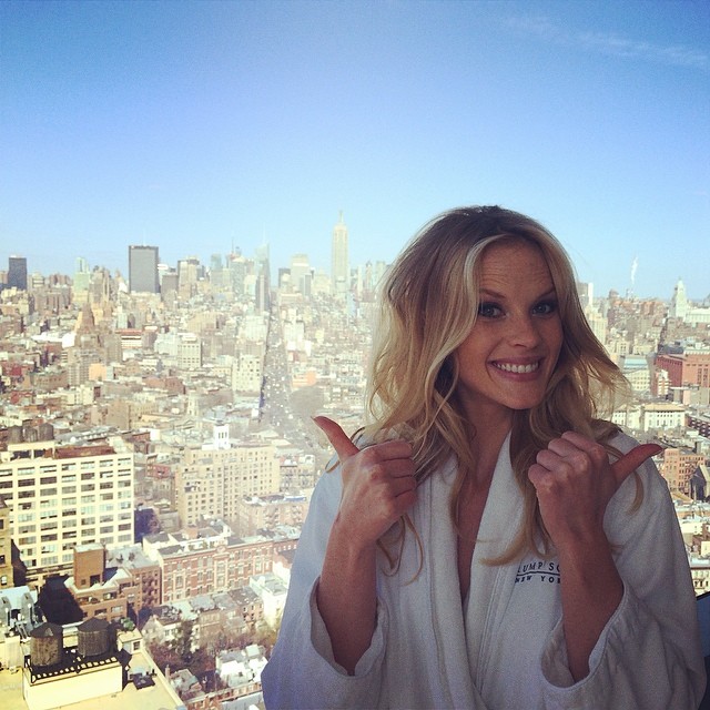 Anne V is happy to be in New York City