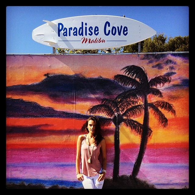 Alessandra Ambrosio gets colorful in Malibu