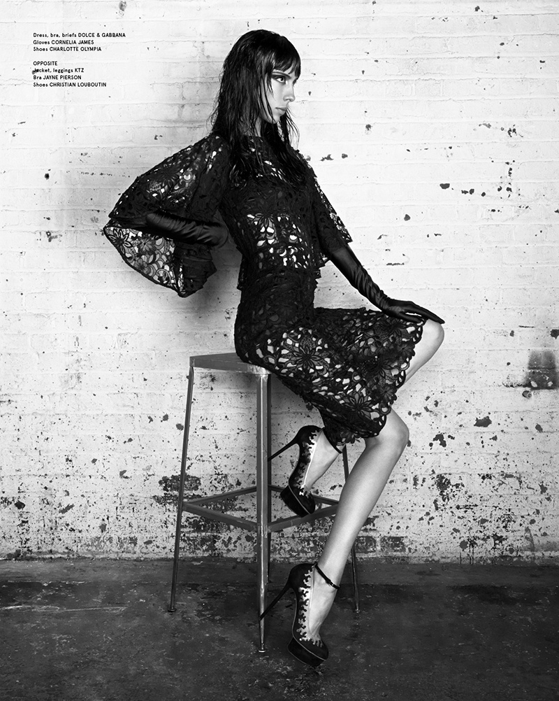 jamie bochert 2014 5 Jamie Bochert Gets Dark in VOLT Spring 2014 Shoot by Samantha Rapp