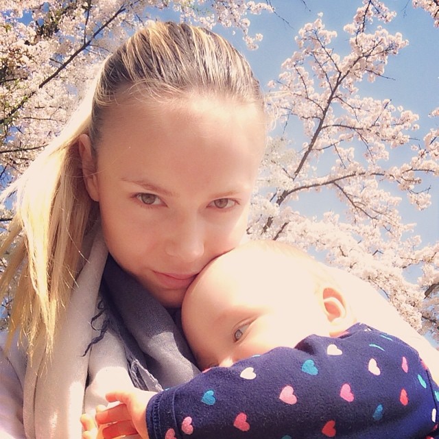 Natasha Poly and her daughter in adorable shot