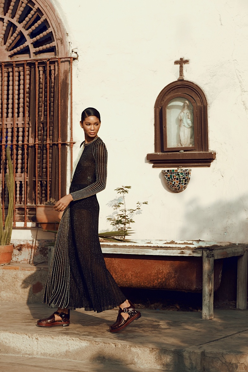 chanel iman photo shoot 2014 5 Chanel Iman Brings the Glam for Bazaar Russia by Alexander Neumann