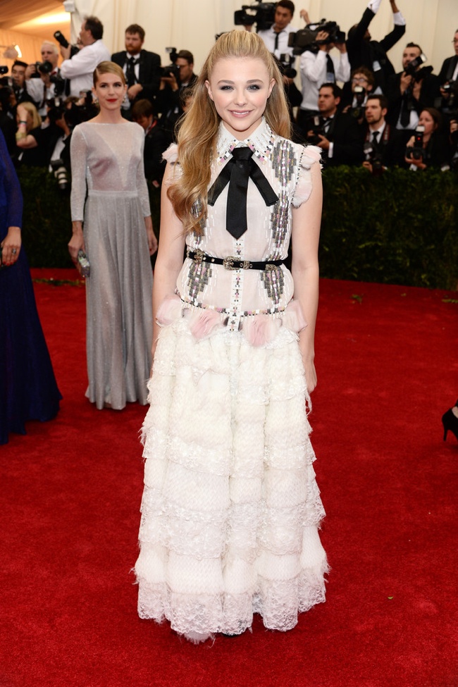 Chloe Grace Moretz wears a Chanel look