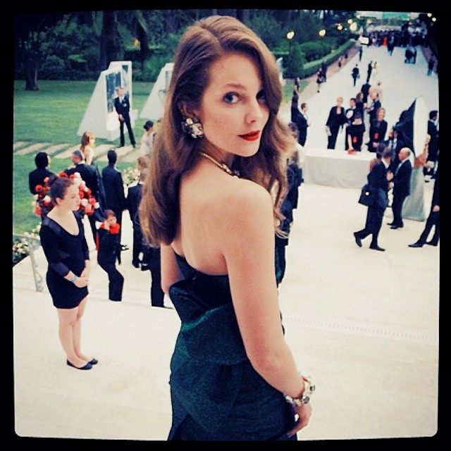 Eniko Mihalik at the amfAR Gala wearing DSquared2