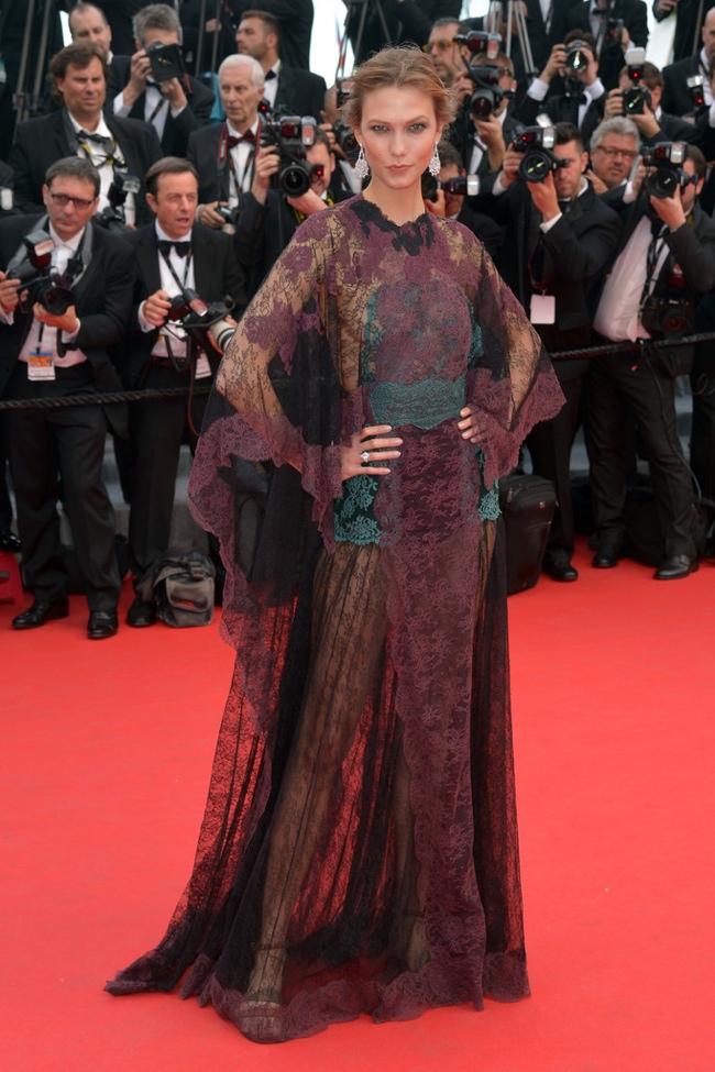 Karlie Kloss modeled a Valentino gown