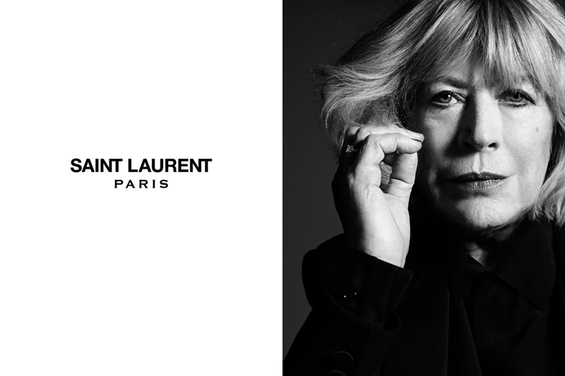 marianne faithful saint laurent Saint Laurent Taps Marianne Faithfull for Music Project Campaign by Hedi Slimane