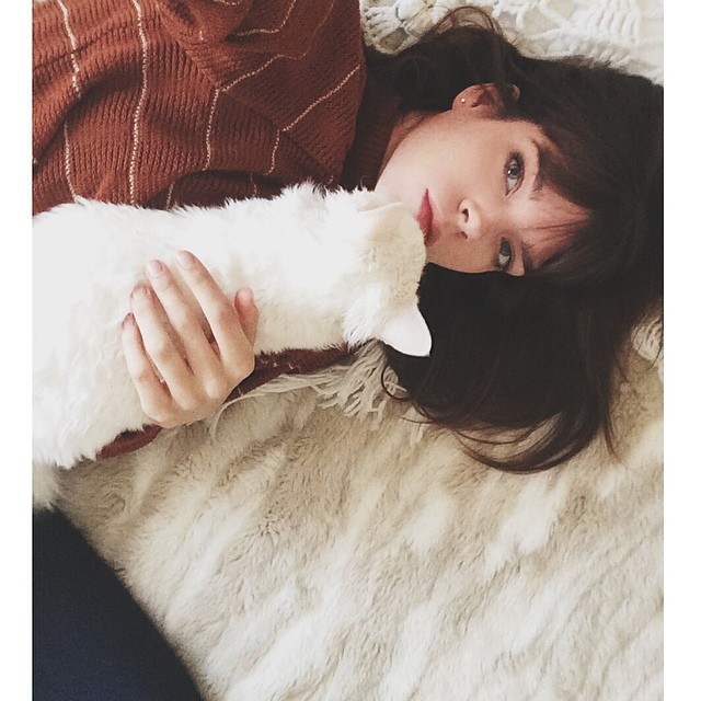 Megan Collison and her cat