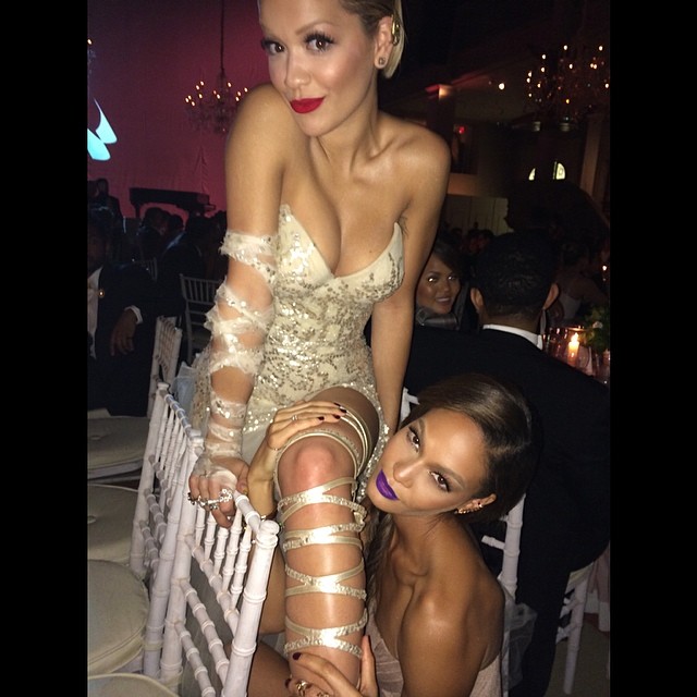 Rita Ora and Joan Smalls seem close