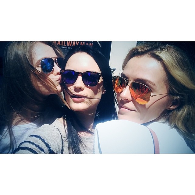 Vlada Roslyakova, Naty Chabanenko and Valentina Zelyaeva match in sunglasses