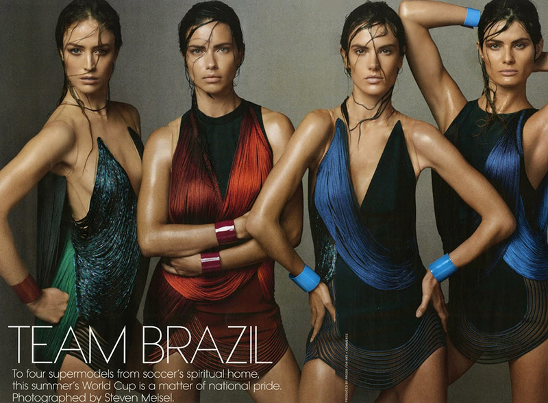 vogue brazilian models Brazilian Models Adriana Lima, Raquel Zimmermann, Alessandra Ambrosio & Isabeli Fontana Unite for Vogue