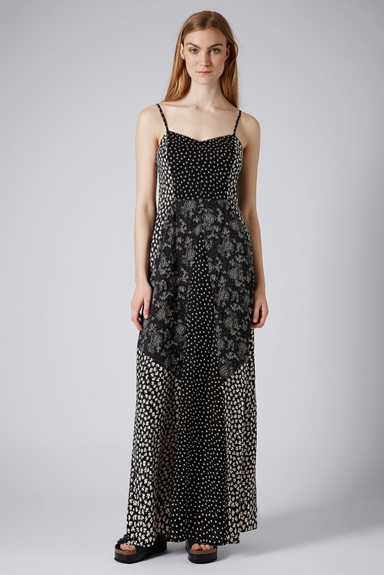 contrast-floral-print-maxi-dress-topshop