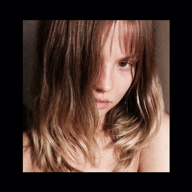 Magdalena Frackowiak takes a moody selfie
