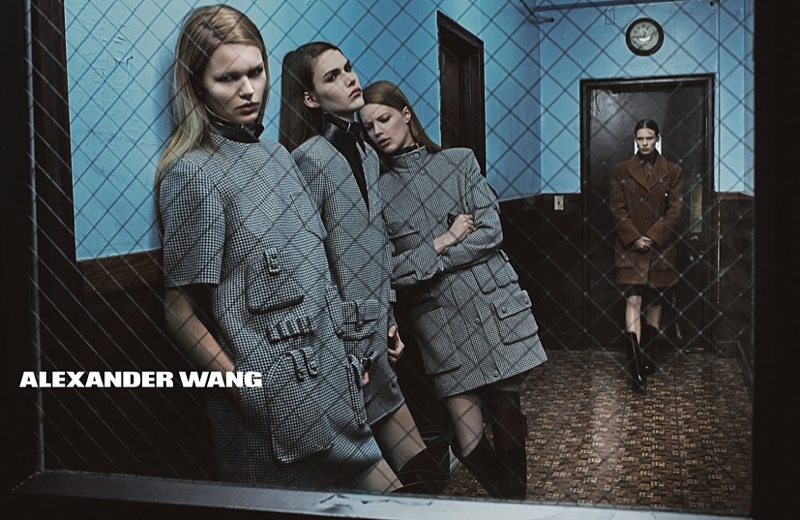 alexander wang 2014 fall winter campaign1 Models Get Arrested in Alexander Wang’s Fall 2014 Campaign