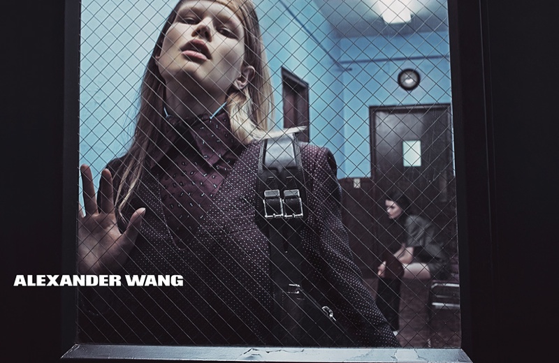 alexander wang 2014 fall winter campaign2 Models Get Arrested in Alexander Wang’s Fall 2014 Campaign