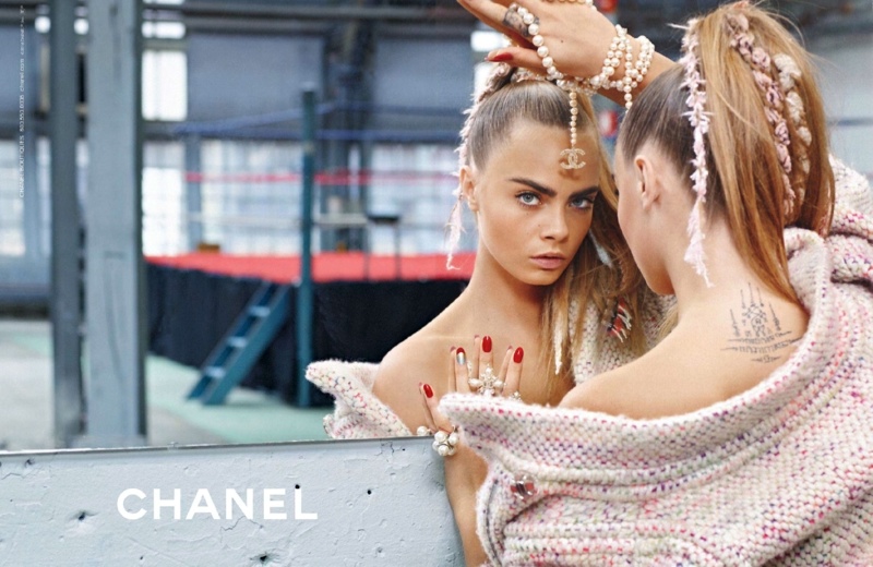 chanel 2014 fall winter campaign1 Chanel Goes Boxing for Fall 2014 Campaign with Cara Delevingne