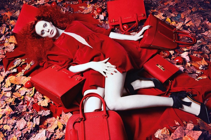 Karen Elson for Kurt Geiger fall-winter 2014 campaign