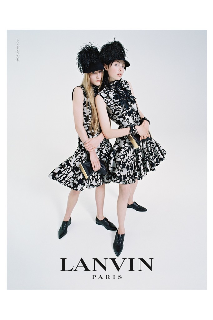 Edie Campbell & Her Family Front Lanvins Fall 2014 Campaign lanvin 2014 fall campaign1 Edie Campbell & Her Family Front Lanvins Fall 2014 Campaign