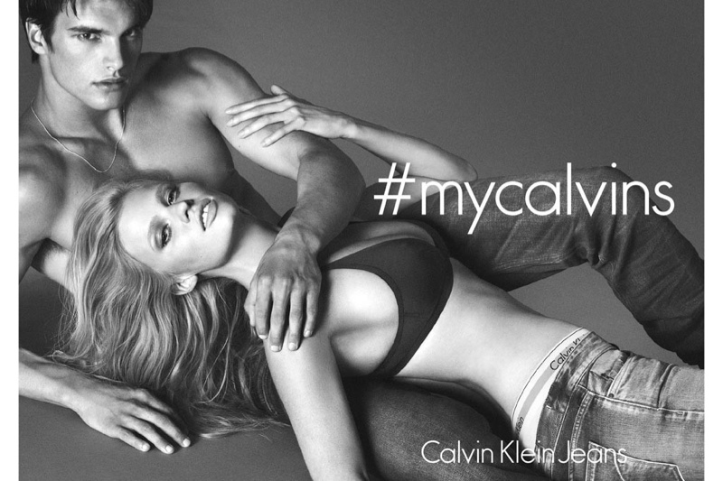 lara stone calvin klein 2014 fall ads1 Happy National Underwear Day: 7 Hot Models in Lingerie to Celebrate