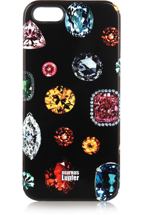 5 Top Designer iPhone Cases: From Karl Lagerfeld to Moschino markus lupfer jewel print designer iphone cover 5 Top Designer iPhone Cases: From Karl Lagerfeld to Moschino