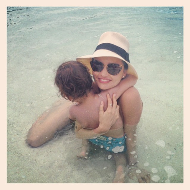 Miranda Kerr and her son Flynn