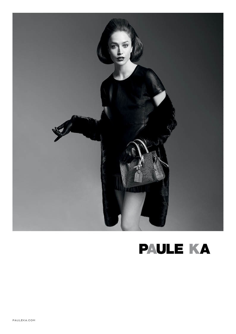 paule ka 2014 fall winter campaign3 Raquel Zimmermann is Character Driven for Paule Kas Fall 2014 Camapign