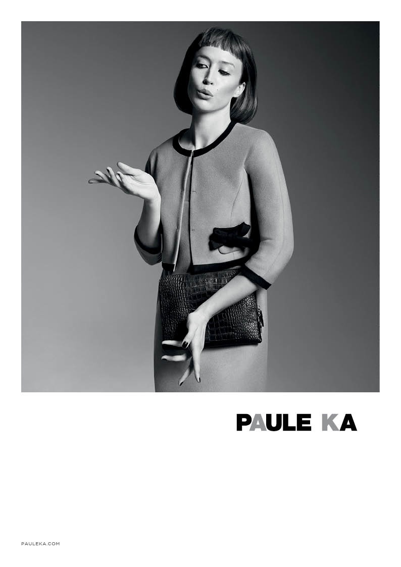 paule ka 2014 fall winter campaign6 Raquel Zimmermann is Character Driven for Paule Kas Fall 2014 Camapign