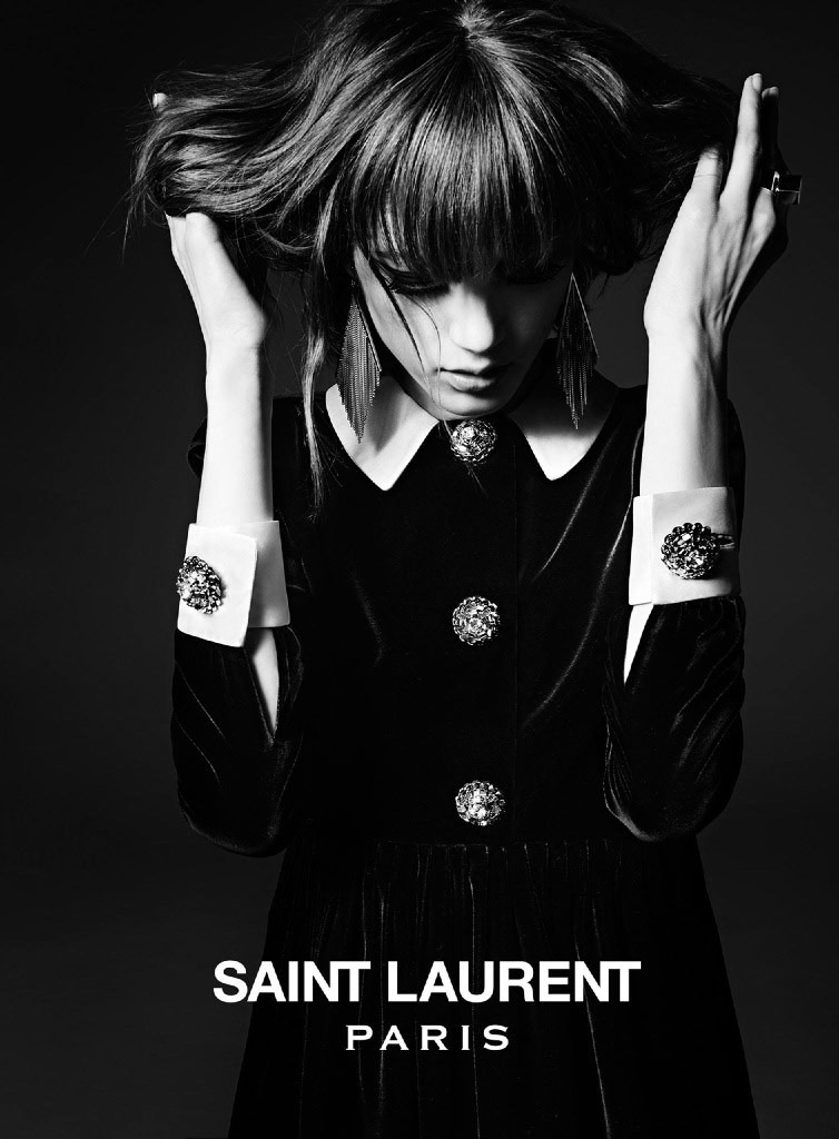 saint laurent 2014 fall winter campaign2 First Look | Valery Kaufman by Hedi Slimane for Saint Laurent Fall 2014 Campaign