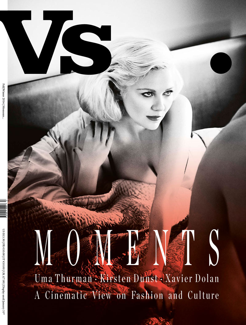 Kirsten Dunst vs magazine cover 2014 Kirsten Dunst & Uma Thurman Get Cinematic for Vs. Magazine F/W 2014 Covers