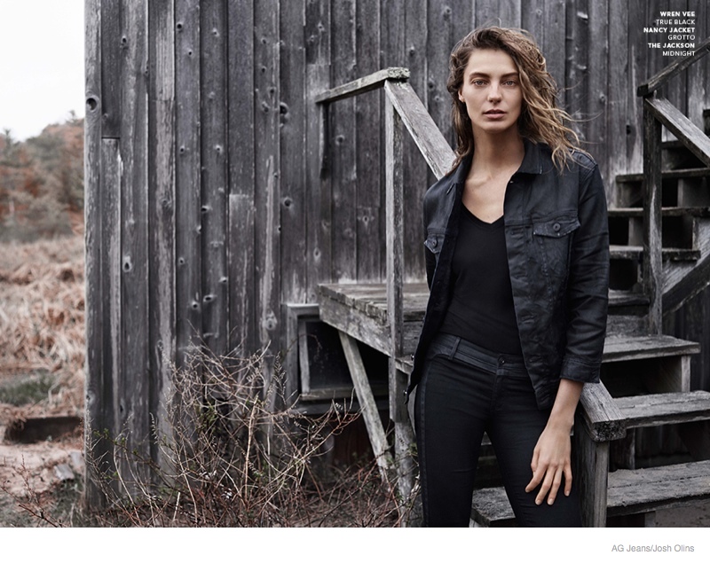 ag jeans fall 2014 denim ad campaign01 More Photos of Daria Werbowy for AG Jeans Fall 2014 Ads Revealed
