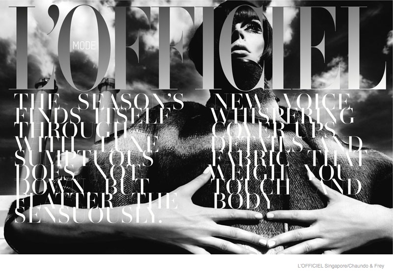 coco rocha 60s style lofficiel singapore01 Coco Rocha Dons 60s Style for L'Officiel Singapore September 2014