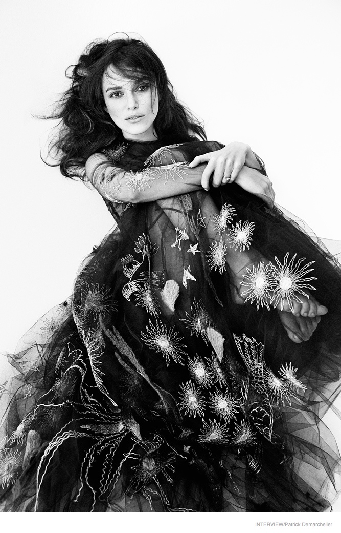 keira knightley interview magazine shoot 2014 01 Keira Knightley Goes Topless, Models Messy Hair for Interview Shoot by Patrick Demarchelier