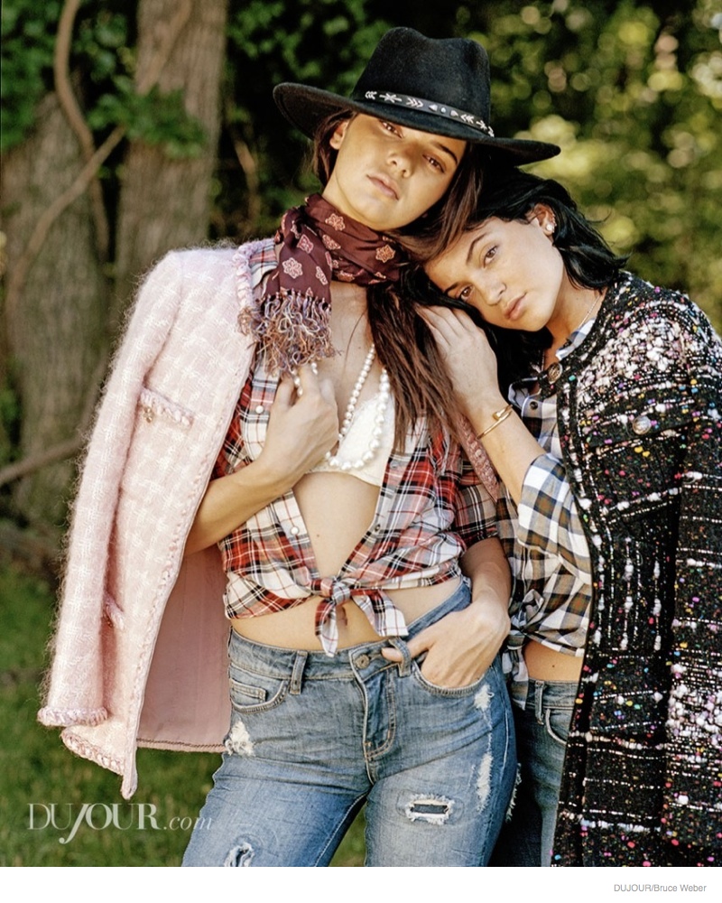 kendall jenner bruce weber dujour04 Kendall & Kylie Jenner Pose for Bruce Weber in Dujour Magazine