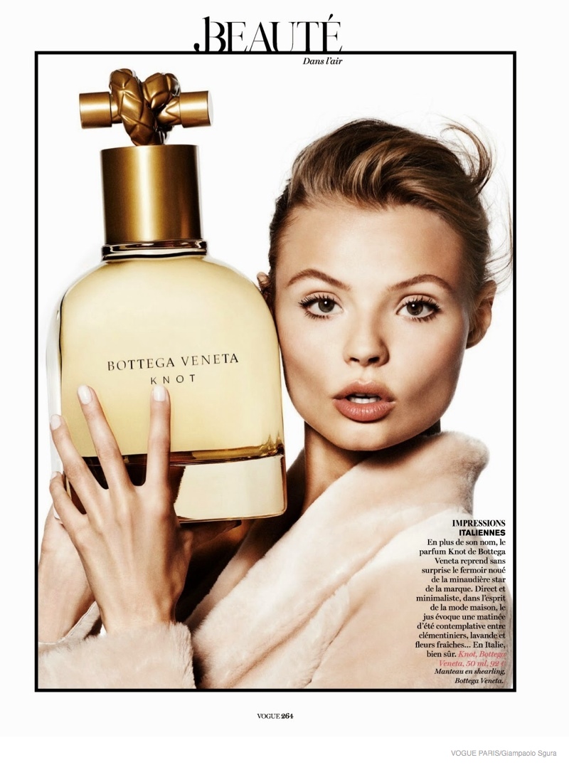 magdalena frackowiack fragrance bottles shoot02 Magdalena Frackowiak Poses with Fragrance Bottles for Vogue Paris by Giampaolo Sgura