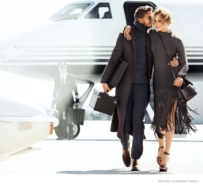 michael kors 2014 fall ad campaign01 Karmen Pedaru is LA Glam for Michael Kors Fall 2014 Campaign