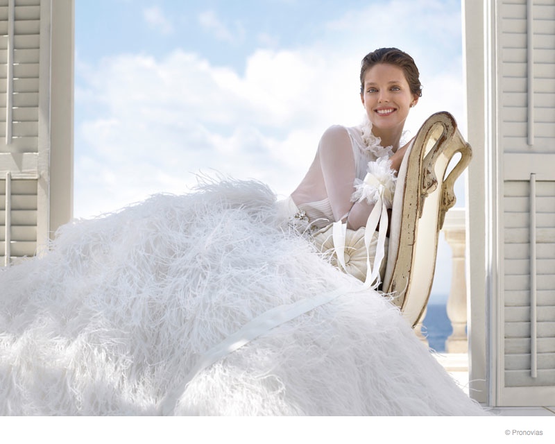 emily didonat pronovias wedding dresses 2015 01 Emily DiDonato Makes a Beautiful Bride in Pronovias 2015 Campaign