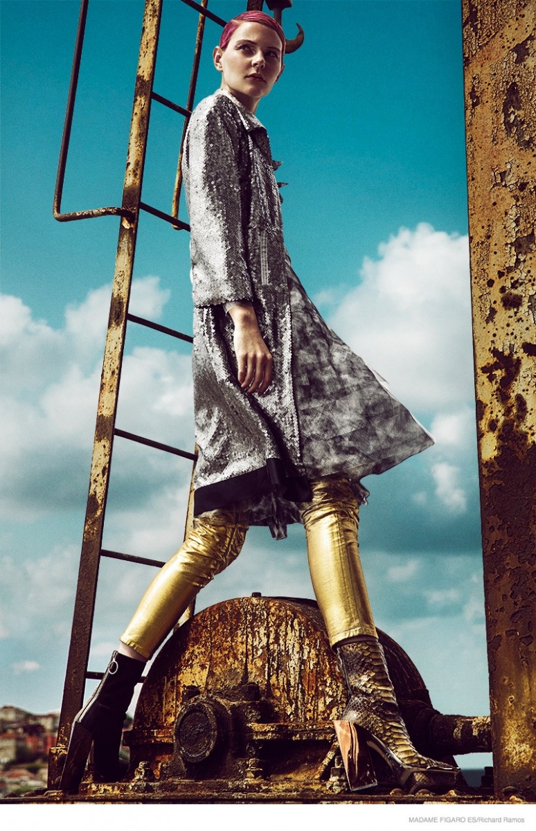 futuristic fashion richard ramos02 774x1200 Abbie Weir Wears Futuristic Style for Madame Figaro Spain by Richard Ramos