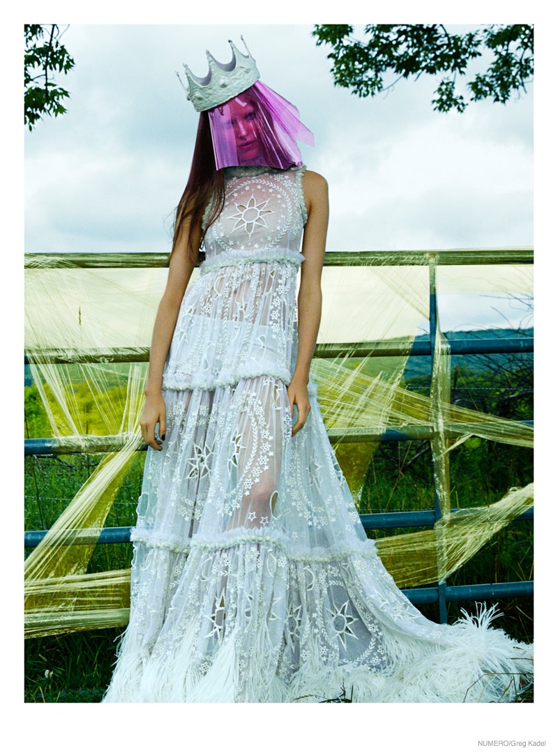 alisa ahmann model01 Alisa Ahmann Models Eccentric Style for Numero by Greg Kadel