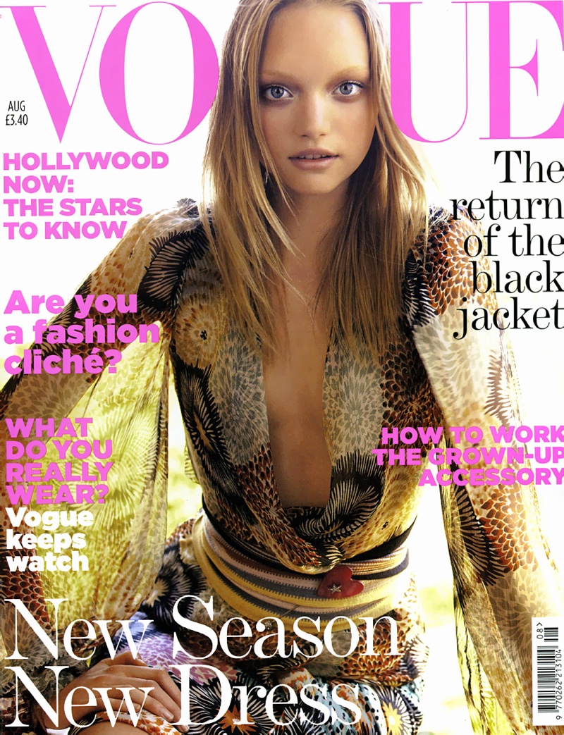 Gemma Ward on Vogue UK August 2005 Cover