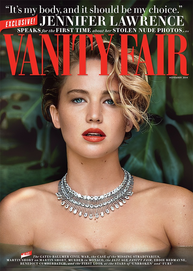 jennifer lawrence vanity fair november 2014 cover Jennifer Lawrence Covers Vanity Fair, Talks Nude Photo Scandal