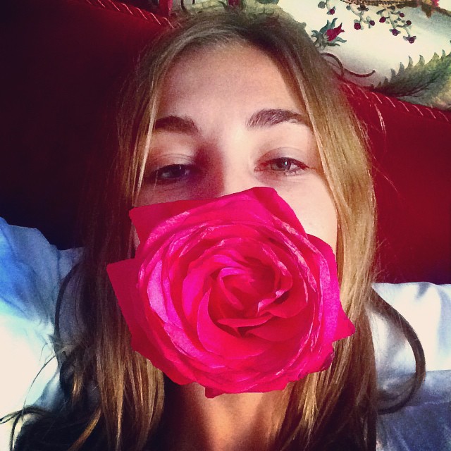 Nadja Bender has flower power