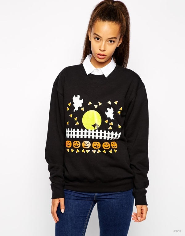 Pop Boutique Halloween Scene Sweatshirt